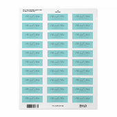 Chic Script Toekomstige Meneer Mevrouw Huwelijk Re Etiket (Full Sheet)