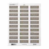 Chic Script Toekomstige Meneer Mevrouw Huwelijk Re Etiket (Full Sheet)