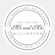 Chic Script Toekomstige Meneer Mevrouw Huwelijk Re