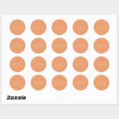 Chic Script Toekomstige Meneer Mevrouw Retouradres Ronde Sticker (Vel)