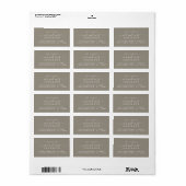 Chic Script Toekomstige Mijnheer Mevrouw Huwelijk Etiket (Full Sheet)