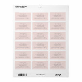 Chic Script Toekomstige Mijnheer Mevrouw Roze Huwe Etiket (Full Sheet)