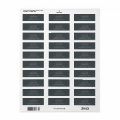 Chic Script Toekomstige Mr Mevrouw Huwelijk Retour Etiket (Full Sheet)