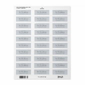 Chic Script Toekomstige Mr Mevrouw Huwelijk Retour Etiket (Full Sheet)
