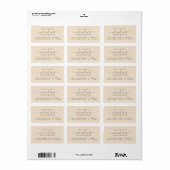 Chic Script Toekomstige Mr Mevrouw Huwelijk Retour Etiket (Full Sheet)