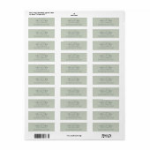 Chic Script Toekomstige Mr Mevrouw Huwelijk Retour Etiket (Full Sheet)