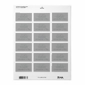 Chic Script Toekomstige Mr Mevrouw Huwelijk Retour Etiket (Full Sheet)