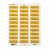 Chic Script Toekomstige Mr Mevrouw Huwelijk Retour Etiket (Full Sheet)