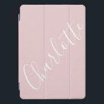 Chic Script Typografie Aangepast roze iPad Pro Cover<br><div class="desc">Chic Script Typografie Aangepaste roze iPad-dekking</div>