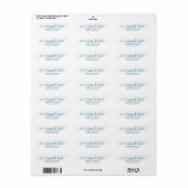 Chic Script We Komen In De Knoop  Retouradres Etiket (Full Sheet)