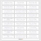 Chic Script Wedding Guest Adresetiketten Sticker (Vel)
