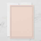 Chic Script Zacht Roze Trouwkaart Kaart (Achterkant)