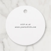 Chic Script Zakelijk Bedank Cadeaukaart Bedankjes Labels (Achterkant)