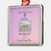 Chic Seasonal Companion Keepsake Metalen Ornament (Links)