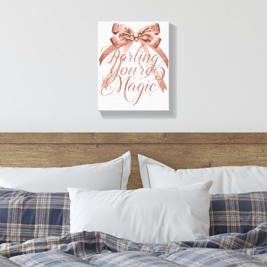 Chic Self Love and Empowerment Message Canvas Afdruk (Insitu (Slaapkamer))