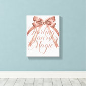 Chic Self Love and Empowerment Message Canvas Afdruk (Insitu (Houten vloer))