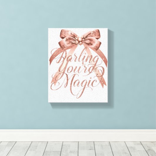 Chic Self Love and Empowerment Message Canvas Afdruk (Insitu (Houten vloer))