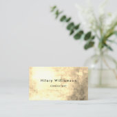 Chic Sepia Grunge Elegant Professional Consultant Visitekaartje (Staand voorkant)