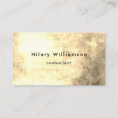 Chic Sepia Grunge Elegant Professional Consultant Visitekaartje (Voorkant)