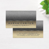 Chic Sepia Silver Two-tone kleuren Visitekaartje (Bureau)