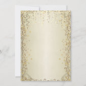 Chic Sequins Jurk Goud 40ste Verjaardag Kaart (Achterkant)