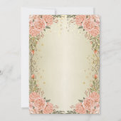 Chic Sequins Jurk Rozen Goud 100e Verjaardag Kaart (Achterkant)