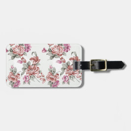  Chic Shabby Girly Flowers Bagagelabel