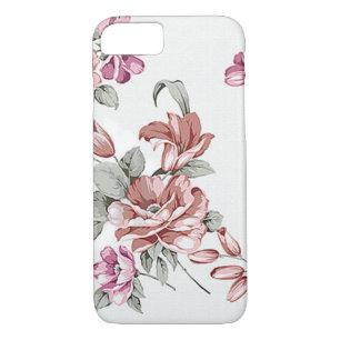  Chic Shabby Girly Flowers Case-Mate iPhone Case