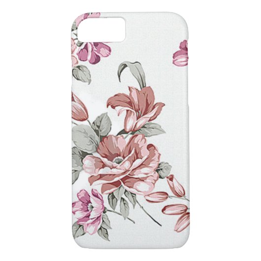  Chic Shabby Girly Flowers Case-Mate iPhone Case (Achterkant)
