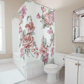  Chic Shabby Girly Flowers Douchegordijn (In situ)