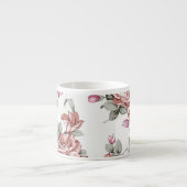  Chic Shabby Girly Flowers Espresso Kop (Voorkant)