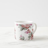  Chic Shabby Girly Flowers Espresso Kop (Voorkant rechts)