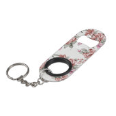 Chic Shabby Girly Flowers Mini Flessenopener (Voorkant Gekanteld)