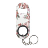 Chic Shabby Girly Flowers Mini Flessenopener (Achterkant)