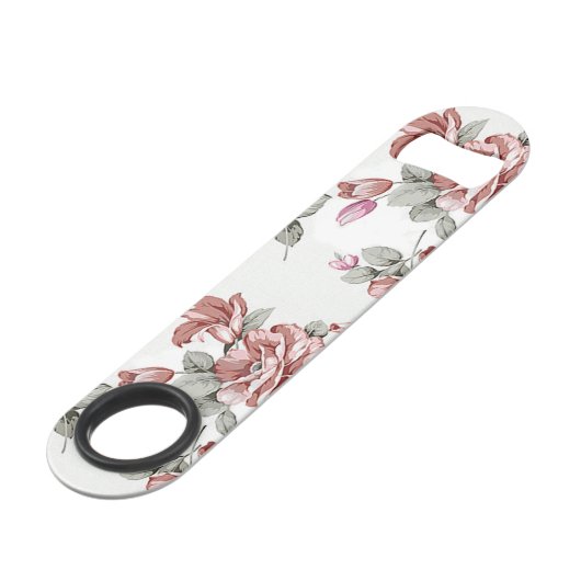  Chic Shabby Girly Flowers Speed Flessenopener (Achterkant Gekanteld)