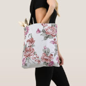  Chic Shabby Girly Flowers Tote Bag (Dichtbij)