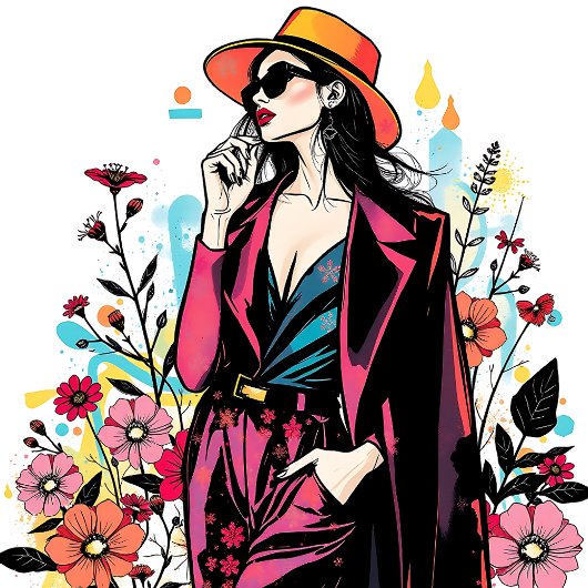 Chic Shades Botanical Art Dual Sided👑🕶️ Tote Bag