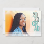 Chic Shadows Aqua | Fotogradatiepartij Kaart (Voorkant)