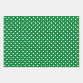 Chic Shamrock Mint Green White Polka Dots Pattern Inpakpapier Vel (Voorkant 3)