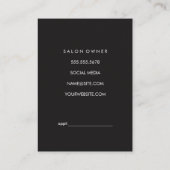 Chic Shears Bold Waterverf (afspraak) Afsprakenkaartje (Achterkant)