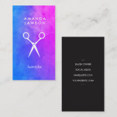 Chic Shears Bold Waterverf Visitekaartje (Voorkant / Achterkant)