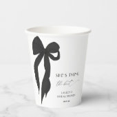 Chic Shes het binden van de Knot Black Bow Vrijgez Papieren Bekers (Voorkant)