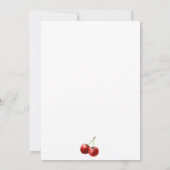 Chic She's The Cherry On Top Martini Bridal Shower Kaart (Achterkant)