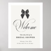 Chic 'She's Tying the Knot Black Bow Vrijgezellenf Poster (Voorkant)