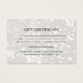 Chic Shiny Gepersonaliseerd Gift Certificate Kaart (Achterkant)