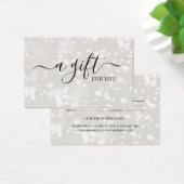 Chic Shiny Gepersonaliseerd Gift Certificate Kaart (Bureau)