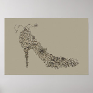 Chic Shoe ~ Afdrukken / Poster