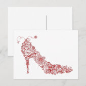 Chic Shoe ~ Briefkaart (Voorkant / Achterkant)