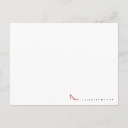 Chic Shoe ~ Briefkaart (Achterkant)