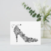 Chic Shoe ~ Briefkaart (Staand voorkant)